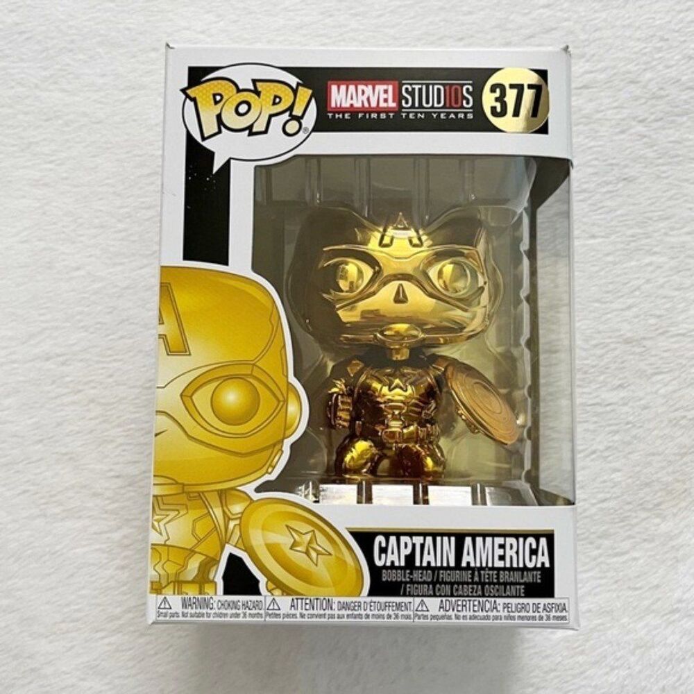 Captain America Gold Funko Pop 377 - Marvel
